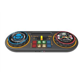 Cefa Toys - Table de mixage DJ 8 en 1, mélangeur de DJ complet, avec tourne-disque, lecteurs de musique et crossfader ; avec sor