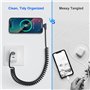 Câble Lightning spirale pour Apple Carplay, Câble de Données iPhone à 90 Degrés pour iPhone/Pad/Pod, [certifié Apple MFi] Cable 