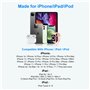 Câble Lightning spirale pour Apple Carplay, Câble de Données iPhone à 90 Degrés pour iPhone/Pad/Pod, [certifié Apple MFi] Cable 
