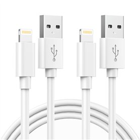 Câble iPhone 1M Lot de 2 [Certifié MFi], Cable Chargeur iPhone Câble Lightning USB Cordon iPhone Fil Chargeur iPhone Charge Rapi