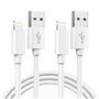 Câble iPhone 1M Lot de 2 [Certifié MFi], Cable Chargeur iPhone Câble Lightning USB Cordon iPhone Fil Chargeur iPhone Charge Rapi