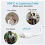 Câble iPhone 1M Lot de 2 [Certifié MFi], Cable Chargeur iPhone Câble Lightning USB Cordon iPhone Fil Chargeur iPhone Charge Rapi
