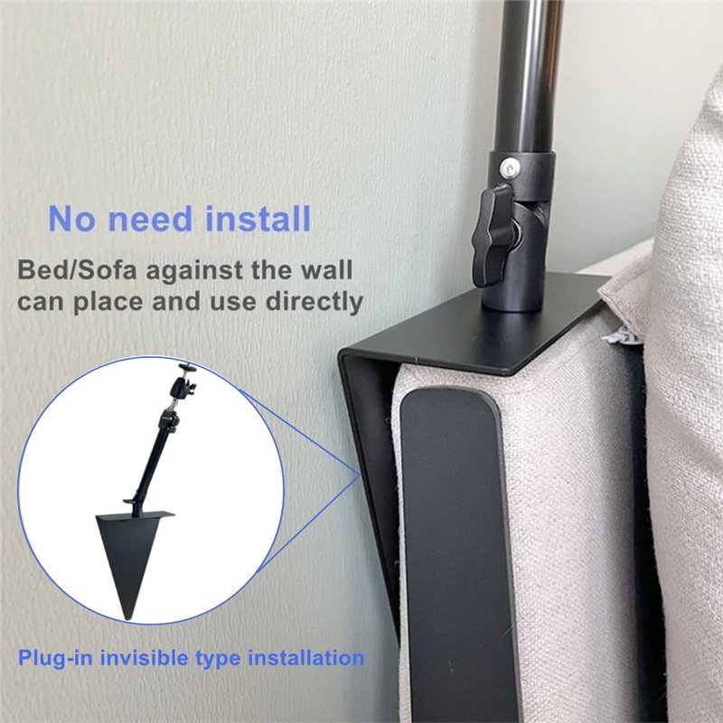 Image secondaire de AiFeelife Support de projecteur de lit pour canapé - Installation Invisible - Support de projecteur en métal - Montage Multi-Ang