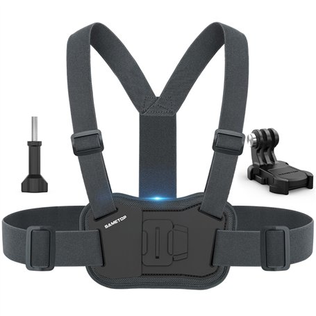 Sametop Harnais Fixation de Poitrine Chesty Sangle Compatible avec GoPro Hero 13 12 11 10 9 8 7 6 5 Session DJI Osmo Caméras d'a