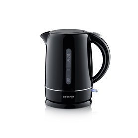 SEVERIN Bouilloire électrique sans fil pratique, Manipulation à une main, Capacité de 1,7 L, Ouverture extra large et Résistance