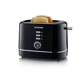 SEVERIN Grille-pain automatique 850 W, Toaster compact 2 fentes jusqu'à 2 tranches, Grille-pain électrique avec réglage du degré