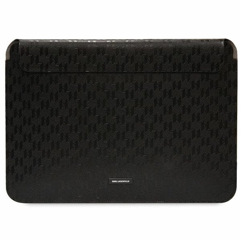 KARL LAGERFELD Saffiano Mono Plaque Housse pour Ordinateur 14