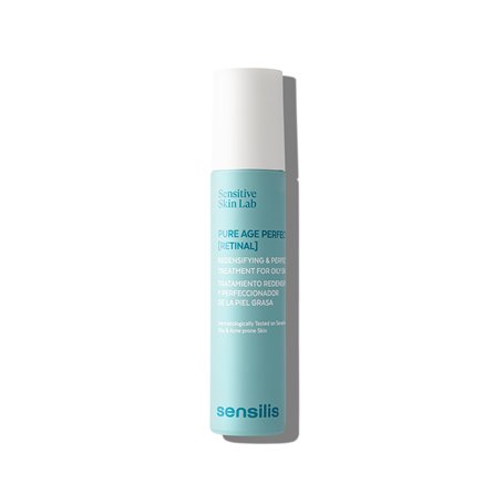 Sensilis - Pure Age Perfection Retinal, Sérum Oil Free Redensifiant et Perfectionneur, avec silicium organique et prébiotiques, 