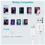 Cable iPhone 1M+2M Lot de 2[Certifié A-pple MFI], Câble Chargeur iPhone Câble Lightning Cable USB iPhone Cordon Fil Chargeur iPh