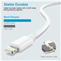 Cable iPhone 1M+2M Lot de 2[Certifié A-pple MFI], Câble Chargeur iPhone Câble Lightning Cable USB iPhone Cordon Fil Chargeur iPh