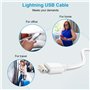 Cable iPhone 1M+2M Lot de 2[Certifié A-pple MFI], Câble Chargeur iPhone Câble Lightning Cable USB iPhone Cordon Fil Chargeur iPh