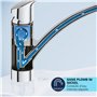 GROHE QUICKFIX Start Robinet de cuisine, Mitigeur Monocommande Evier, Bec Haut, Rotation 150°, Noir Mat, 304702430