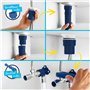 GROHE QUICKFIX Start Robinet de cuisine, Mitigeur Monocommande Evier, Bec Haut, Rotation 150°, Noir Mat, 304702430