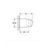 GROHE Vitalio Universal, Support de Douche Mural, Non Ajustable, Vis et Chevilles inclus, Noir Mat, 279582430