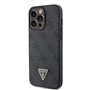 Guess GUHCP15XP4TDSCPK Coque pour iPhone15 Pro Max 6,7" Noir Hardcase Crossbody 4G Metal Logo
