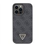 Guess GUHCP15XP4TDSCPK Coque pour iPhone15 Pro Max 6,7" Noir Hardcase Crossbody 4G Metal Logo