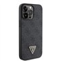 Guess GUHCP15XP4TDSCPK Coque pour iPhone15 Pro Max 6,7" Noir Hardcase Crossbody 4G Metal Logo