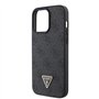 Guess GUHCP15XP4TDSCPK Coque pour iPhone15 Pro Max 6,7" Noir Hardcase Crossbody 4G Metal Logo