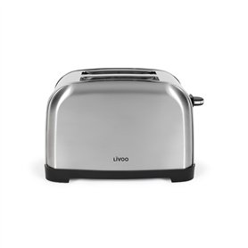 Livoo - Grille-pain 2 fentes DOD196 - fente large de 3 cm, 750-850 W, 3 fonctions, thermostat réglable (7 niveaux)