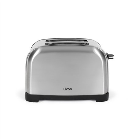 Livoo - Grille-pain 2 fentes DOD196 - fente large de 3 cm, 750-850 W, 3 fonctions, thermostat réglable (7 niveaux)