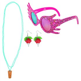 Cinereplicas Harry Potter - Trio d'Accessoires de Luna Lovegood - Inclus les répliques des Lorgnospectres, des boucles d'oreille