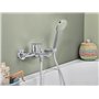 Villeroy & Boch Robinet pour baignoire apparent Villeroy & Boch O.novo, robinet de baignoire avec protection anti-retour et fonc