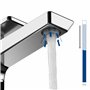 Villeroy & Boch Robinet pour baignoire apparent Villeroy & Boch O.novo, robinet de baignoire avec protection anti-retour et fonc
