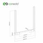 conecto Support d'enceinte pour Supports Sonos® Ray et TV, Charge jusqu'à 2 kg, Blanc