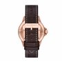 Emporio Armani Montre pour homme, mouvement quartz/date à 3 aiguilles, boîtier de 42 mm, bracelet en cuir pro-planet AR11556