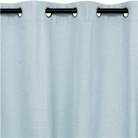 Atmosphera - Rideau occultant en métal H260cm Bleu