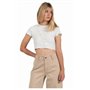 24COLOURS T-Shirt à Manches Courtes décontracté pour Femme Noir - Marque EAN : 4059716361789 - Taille 36