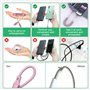 Câble Lighning iPhone Spirale Aple Carplay Cable [Certifié Aple MFi] Câble iPhone Voiture Carplay Court avec Synchronisation de 