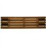 IDMarket - Tête de lit Suspendue 5 Larges Lattes Nina 240 cm Bois Vieilli et étagères Noires