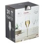 Lot De 6 Flûtes à Champagne - 22 Cl - Clarillo - Cristallin