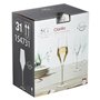 Lot De 6 Flûtes à Champagne - 22 Cl - Clarillo - Cristallin