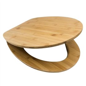 RIDDER Siège de toilette Tampa avec fermeture douce bambou naturel