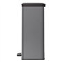 Curver Poubelle Duo à Pédale 26L+26L Gris Froid Conteneur à Déchets Cuisine
