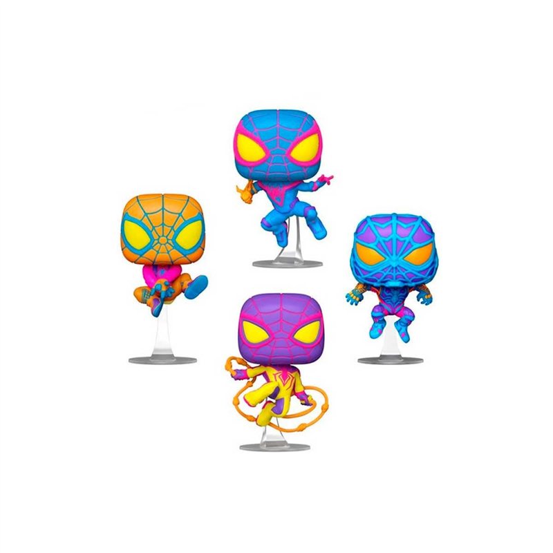 Image secondaire de Funko Pop! Games: Miles Morales - 4 Pack - Phosphorescent - Miles Morales Game- Figurine en Vinyle à Collectionner - Idée de Cad