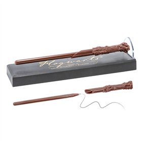 Harry Potter Levitating Wand Pen - Colourful Crest - Magical Desk Accessories, Stationery, & Collectible