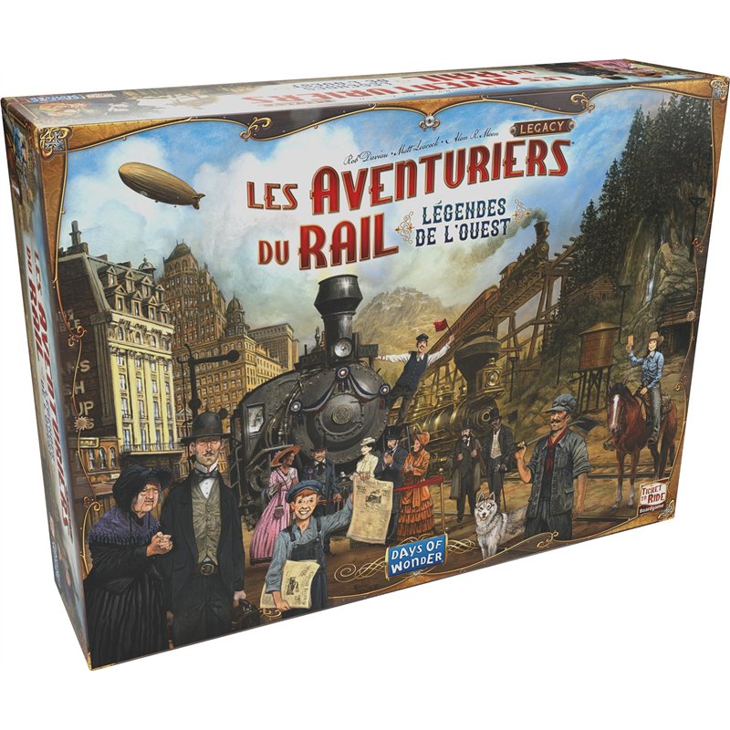 LES AVENTURIERS DU RAIL LEGACY: Légendes de L'Ouest - Jeu de Société Ferroviaire Immersif pour Enfants dès 10 ans - Campagne en
