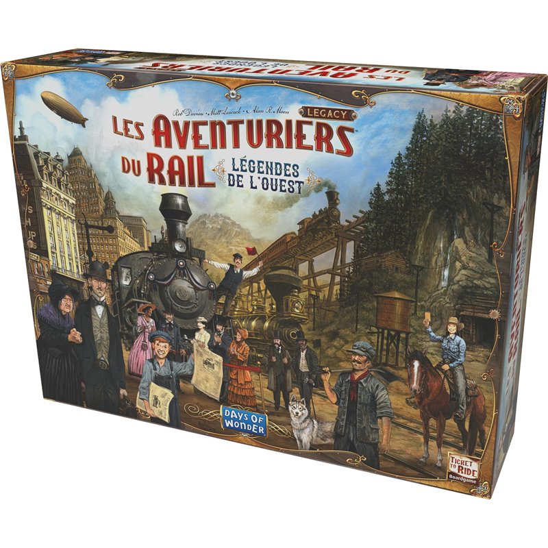 Image secondaire de LES AVENTURIERS DU RAIL LEGACY: Légendes de L'Ouest - Jeu de Société Ferroviaire Immersif pour Enfants dès 10 ans - Campagne en