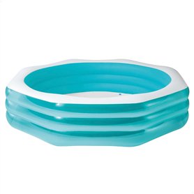 Intex Swim Center Piscine familiale octogonale, Taille gonflée : 2,54 m x 2,54 m x 56 cm (58492NP)