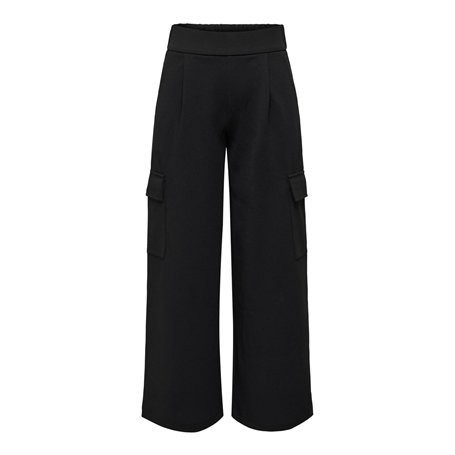 Pantalon en Toile pour Femme JDY, Élégante Culotte Taille Haute, Pantalon Marlène JDYGEGGO, Couleurs:Noir, Taille:XL / 32L, Long