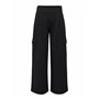 Pantalon en Toile pour Femme JDY, Élégante Culotte Taille Haute, Pantalon Marlène JDYGEGGO, Couleurs:Noir, Taille:XL / 32L, Long