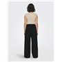 Pantalon en Toile pour Femme JDY, Élégante Culotte Taille Haute, Pantalon Marlène JDYGEGGO, Couleurs:Noir, Taille:XL / 32L, Long