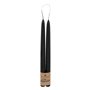 Atmosphera - Lot de 2 bougies bâtons Hugo en coton H30cm noir