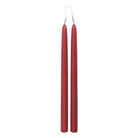 Atmosphera - Lot de 2 bougies bâtons Hugo en coton H30cm rouge