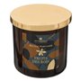 Atmosphera - Bougie parfumée Plum en verre D10,3cm ambre