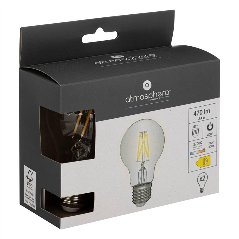 Image secondaire de Atmosphera - Ampoule LED en verre D6cm