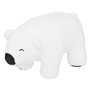 Atmosphera - Pouf Ours Polaire en Bois 33x60cm Blanc